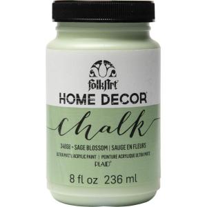 imageFolkArt Home Dcor Chalk Finish Acrylic Paint 8oz 8 ounce Milk JugSage Blossom
