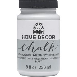 imageFolkArt Home Dcor Chalk Finish Acrylic Paint 8oz 8 ounce Milk JugSilver Shadow