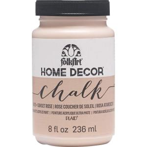imageFolkArt Home Dcor Chalk Finish Acrylic Paint 8oz 8 ounce Milk JugSunset Rose