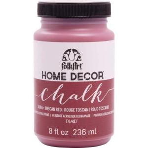 imageFolkArt Home Dcor Chalk Finish Acrylic Paint 8oz 8 ounce Milk JugTuscan Red