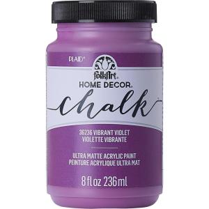 imageFolkArt Home Dcor Chalk Finish Acrylic Paint 8oz 8 ounce Milk JugVibrant Violet