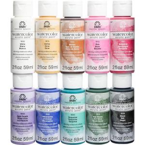 imageFolkArt Neon Glow Acrylic Paint Set 2 oz 8 Fl OzWatercolor