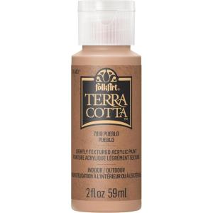 imageFolkArt Snowbank Assorted Acrylic 2 fl oz  59ml Terra Cotta Paint For Easy To Apply DIY Crafts Art Supplies With A Textured Finish 7011Pueblo