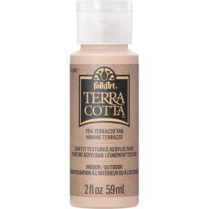 imageFolkArt Snowbank Assorted Acrylic 2 fl oz  59ml Terra Cotta Paint For Easy To Apply DIY Crafts Art Supplies With A Textured Finish 7011Terrazzo Sand