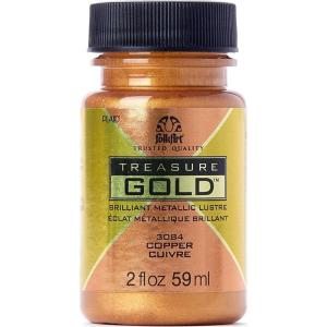 imageFolkArt Treasure Gold Brilliant Metallic Paint 4 oz Antique CopperCopper