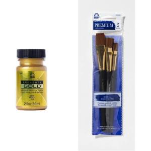 imageFolkArt Treasure Gold Brilliant Metallic Paint 4 oz Antique CopperGold