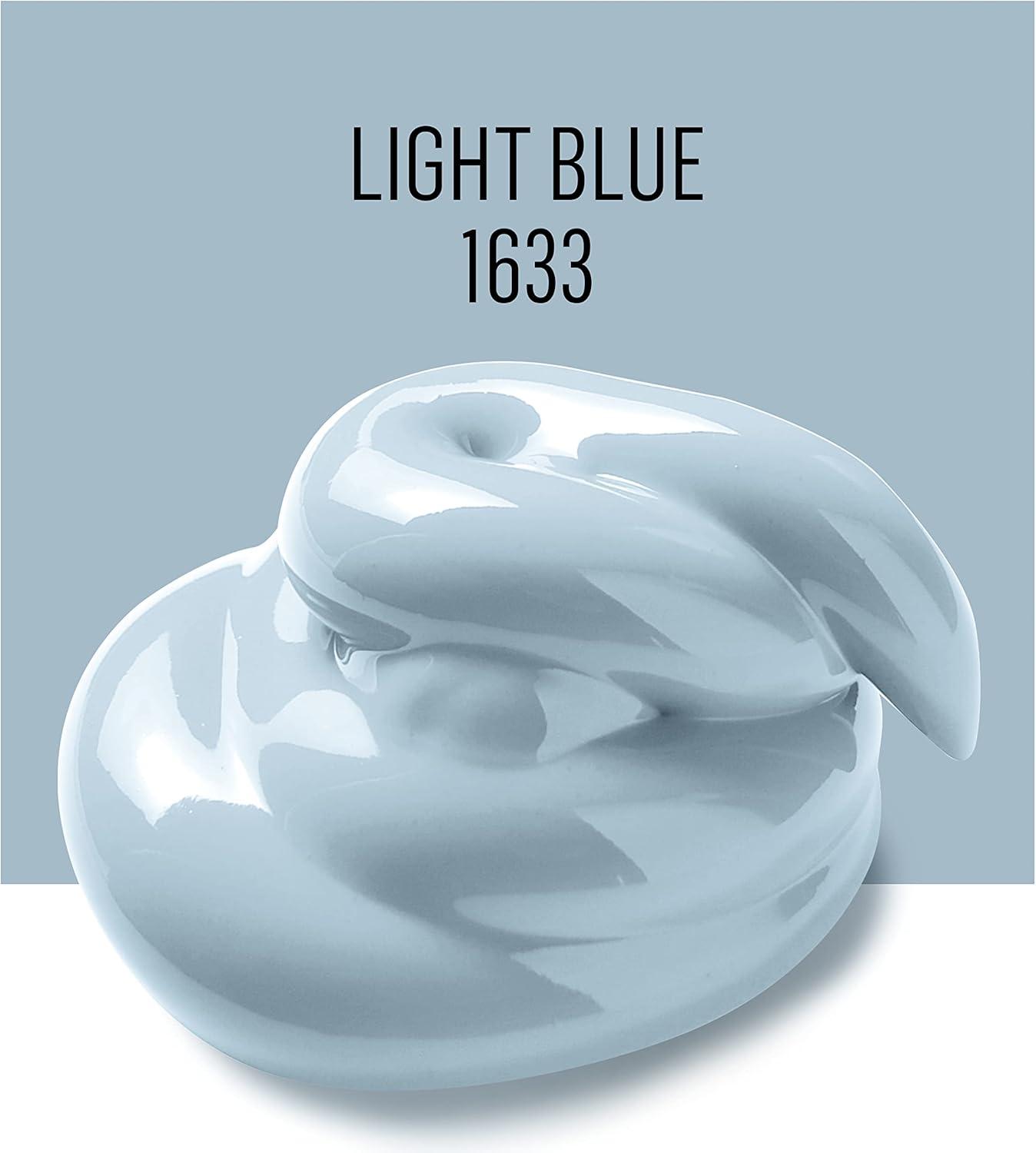 imageFolkArt Outdoor Acrylic Paint in Assorted Colors 2 Ounce 1614 Engine RedLight Blue