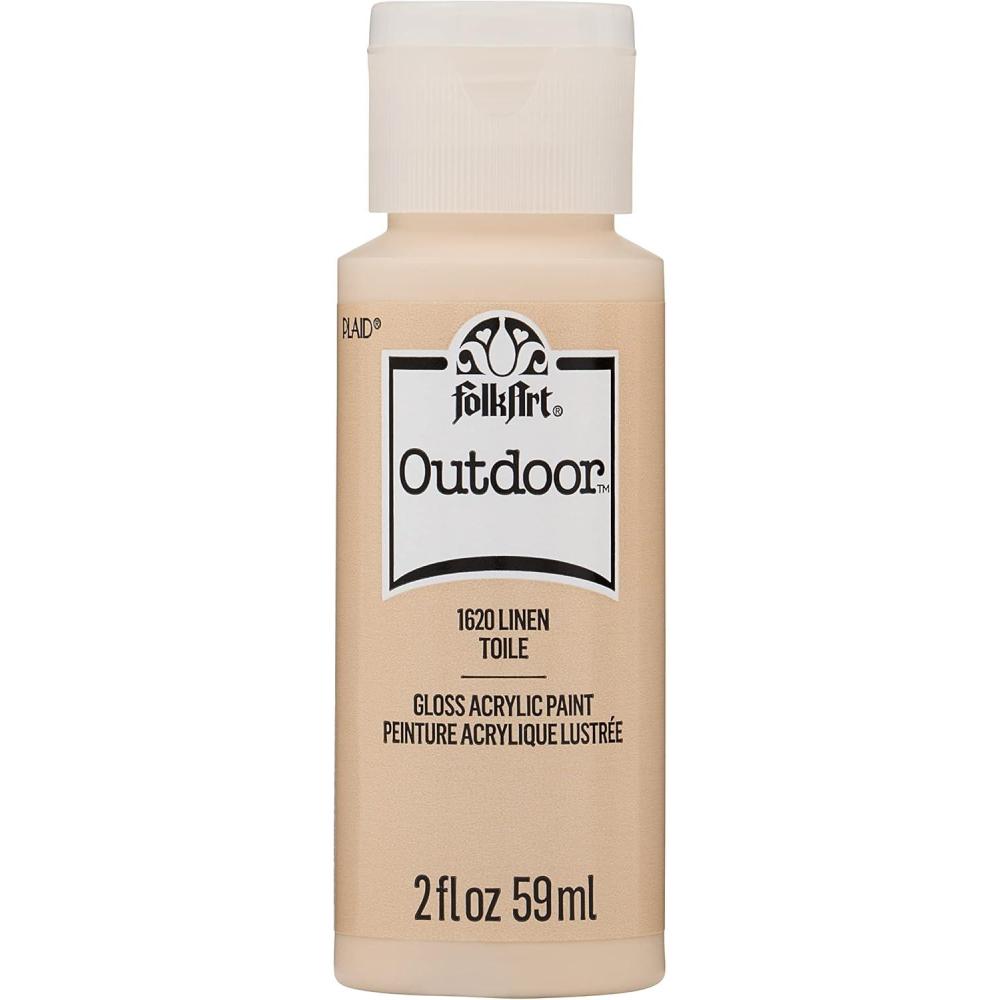 imageFolkArt Outdoor Acrylic Paint in Assorted Colors 2 Ounce 1614 Engine RedLinen
