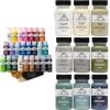 imageFolkArt 99445 24 Bottle Acrylic Craft Paint Set with 10 Pack of Brushes 2oz Colors May VaryAssorted Colors