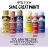 imageFolkArt 99445 24 Bottle Acrylic Craft Paint Set with 10 Pack of Brushes 2oz Colors May VaryAssorted Colors