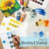 imageFolkArt 99445 24 Bottle Acrylic Craft Paint Set with 10 Pack of Brushes 2oz Colors May VaryAssorted Colors
