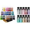 imageFolkArt 99445 24 Bottle Acrylic Craft Paint Set with 10 Pack of Brushes 2oz Colors May VaryAssorted Colors