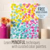 imageFolkArt Expressive Mindful Matte Acrylic Craft Kit Colors 17 Piece Set with 8 Paints 6 Fine Tip Tops and 3 Premium Paintbrushes 2 fl ozEnergetic