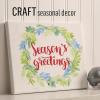 imageFolkArt Holiday Acrylic Paint Kit 15 Piece Set Including 6 Stencils and a Premium Brush
