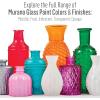 imageFolkArt Murano Acrylic Craft Paint Kit 15 Piece Set Including 5 Brushes and 10 Transparent Colors PROMOMG24