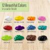 imageFolkArt PROMO830 Multi Satin Finish Acrylic Craft Paint Set Designed for Beginners and Artists NonToxic Formula That Works on All Surfaces 2 oz 2 Fl Oz Pack of 12 Colors may vary 24