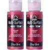 imageFolkArt multisurface metallic paint 2 oz Bright GoldMetallic Garnet