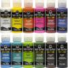 imageFolkArt PROMO830 Multi Satin Finish Acrylic Craft Paint Set Designed for Beginners and Artists NonToxic Formula That Works on All Surfaces 2 oz 2 Fl Oz Pack of 12 Colors may vary 24