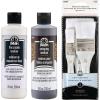 imageFolkArt Vintage Effects Paint Mediums Kit 5 Piece Set Includes 2 Mediums and 3 Chip Brushes for DIY Arts and Crafts Projects