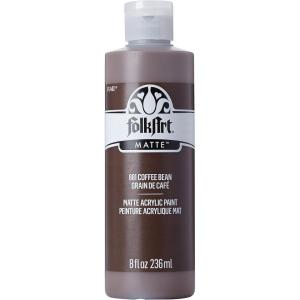 imageFolkArt Acrylic Craft Paints Conch Shell 8 fl oz Premium Matte Finish Paint Perfect For Easy To Apply DIY Arts And Crafts 36355Coffee Bean
