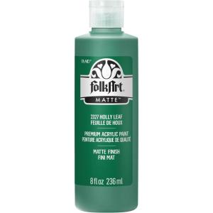 imageFolkArt Acrylic Craft Paints Conch Shell 8 fl oz Premium Matte Finish Paint Perfect For Easy To Apply DIY Arts And Crafts 36355Holly Leaf