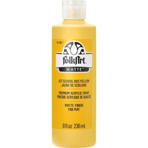 imageFolkArt Acrylic Craft Paints Conch Shell 8 fl oz Premium Matte Finish Paint Perfect For Easy To Apply DIY Arts And Crafts 36355School Bus Yell