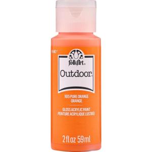 imageFolkArt Outdoor Acrylic Paint in Assorted Colors 2 Ounce 1614 Engine RedPure Orange