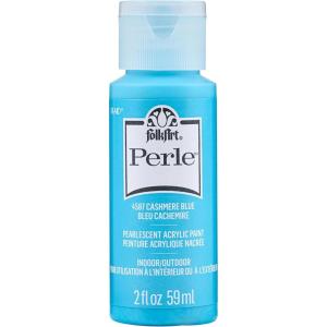 imageFolkArt Perle Acrylic Craft Paint Strawberry Ice 2 fl ozCashmere Blue