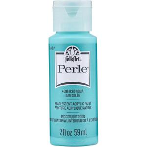 imageFolkArt Perle Acrylic Craft Paint Strawberry Ice 2 fl ozIced Aqua