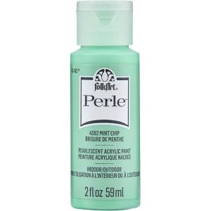 imageFolkArt Perle Acrylic Craft Paint Strawberry Ice 2 fl ozMint Chip