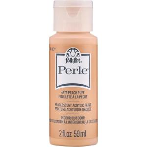 imageFolkArt Perle Acrylic Craft Paint Strawberry Ice 2 fl ozPeach Puff