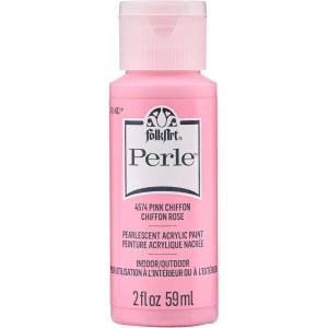 imageFolkArt Perle Acrylic Craft Paint Strawberry Ice 2 fl ozPink Chiffon