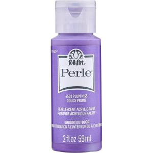 imageFolkArt Perle Acrylic Craft Paint Strawberry Ice 2 fl ozPlum Kiss