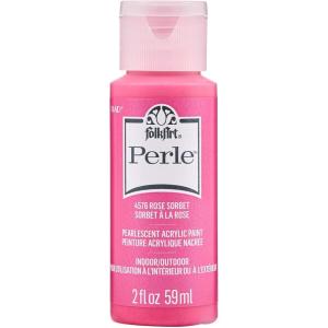 imageFolkArt Perle Acrylic Craft Paint Strawberry Ice 2 fl ozRose Sorbet