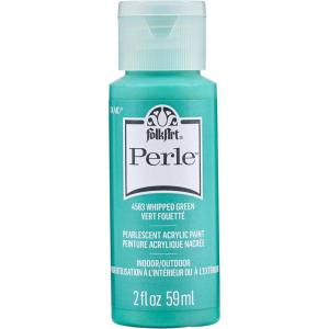 imageFolkArt Perle Acrylic Craft Paint Strawberry Ice 2 fl ozWhipped Green