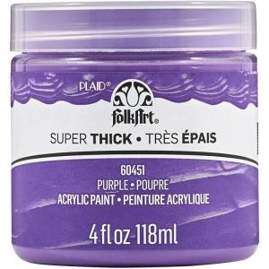 imageFolkArt Super Thick Acrylic Paint with a Textured Finish White 4 ozPurple