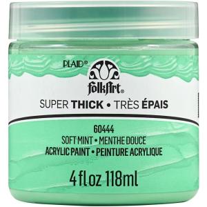 imageFolkArt Super Thick Acrylic Paint with a Textured Finish White 4 ozSoft Mint