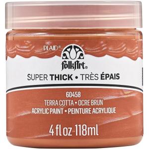 imageFolkArt Super Thick Acrylic Paint with a Textured Finish White 4 ozTerra Cotta