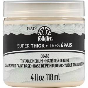 imageFolkArt Super Thick Acrylic Paint with a Textured Finish White 4 ozTintable Medium