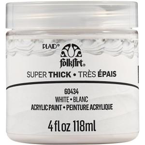 imageFolkArt Super Thick Acrylic Paint with a Textured Finish White 4 ozWhite