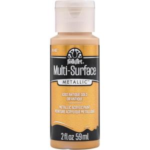 imageFolkArt multisurface metallic paint 2 oz Bright GoldMetallic Antique Gold