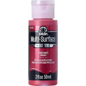 imageFolkArt multisurface metallic paint 2 oz Bright GoldMetallic Garnet