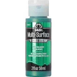 imageFolkArt multisurface metallic paint 2 oz Bright GoldMetallic Malachite