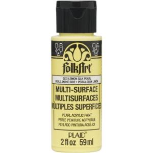 imageFolkArt multisurface pearl paint 2 oz WhiteLemon Silk