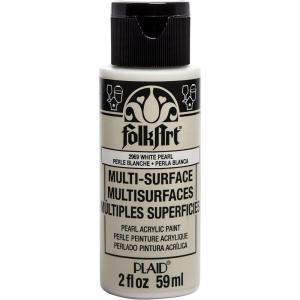 imageFolkArt multisurface pearl paint 2 oz WhiteWhite