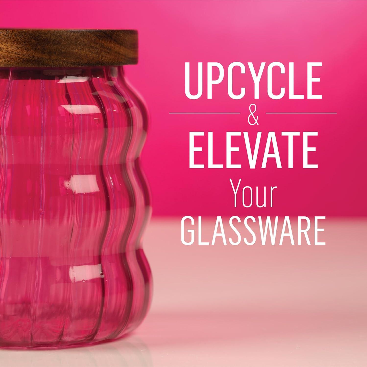 imageFolkArt Murano Opaque Acrylic Glass Paint Ultra Blue Perfect for Indoor and Outdoor Arts and Crafts Projects 2 fl ozTransparent Vintage Pink