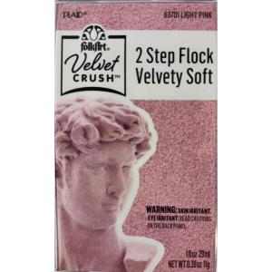 image:imageFolkArt Light Pink Velvet Crush 2 Step Flock Kit with Adhesive and Powder