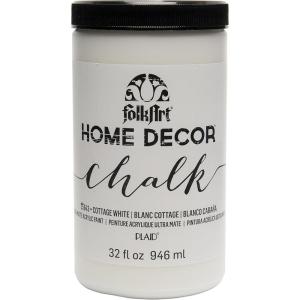 image:imageFolkArt Home Decor Chalk Furniture amp Craft Acrylic Paint in Assorted Colors 32 ounce Cottage White25643Cottage White