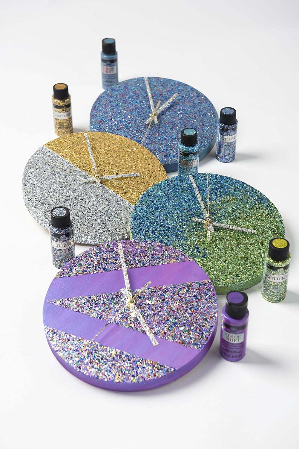image:imageFolkArt Glitterific Unicorn Glitter Paint Set 2 oz Enchanted ColorsGlam Colors