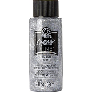 image:imageFolkArt Glitterific Fine Assorted Acrylic Craft Paints Purple 2 fl oz Premium Acrylic Paint with Glitter Finish Perfect for Easy to Apply DIY Arts and Crafts 11869Silver